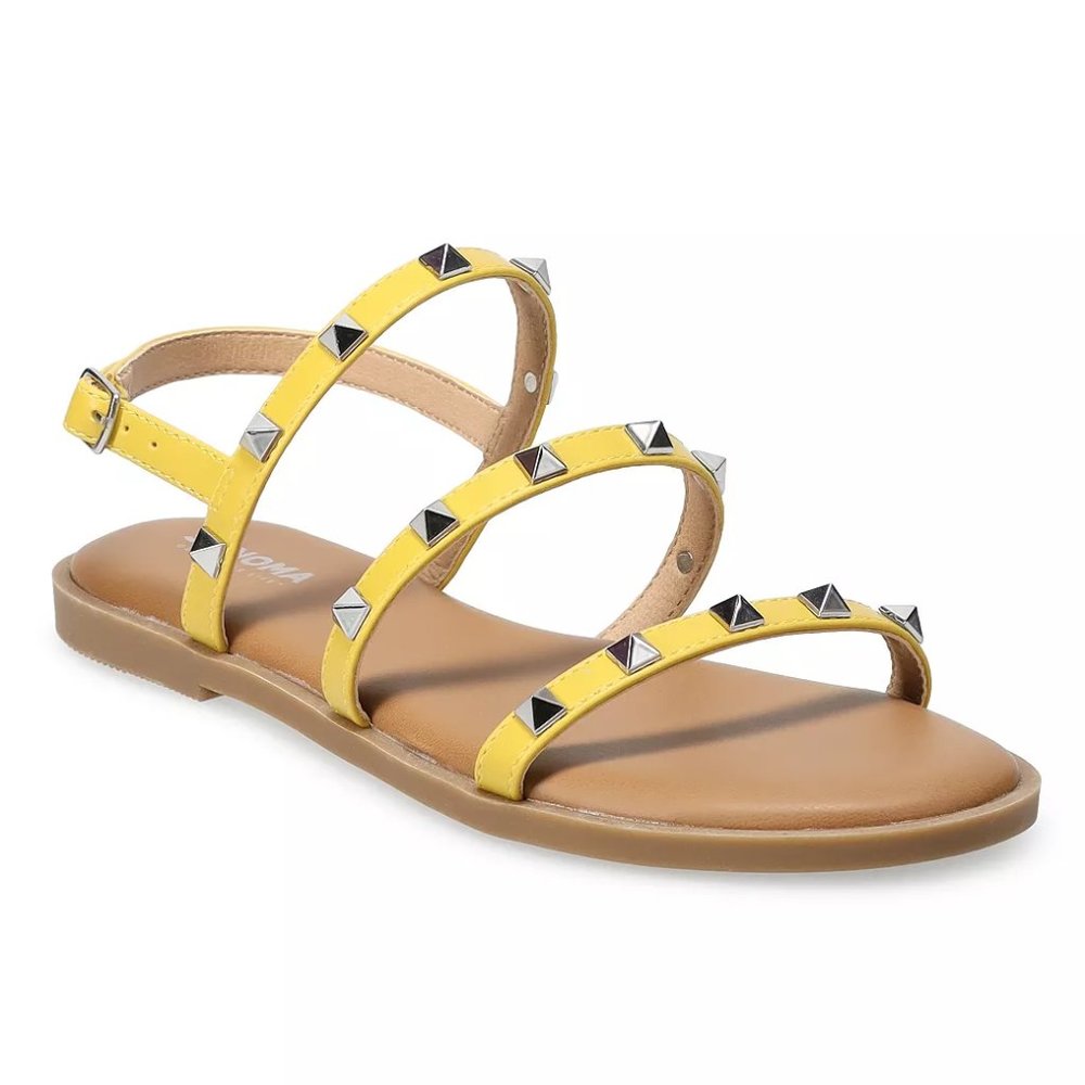 Sonoma Gladiator Sandal in Yellow NWT